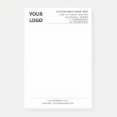 カスタムBusiness Post-It Note Your Ownデザイン ポストイット (正面)