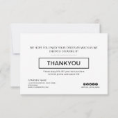 カスタムBusiness Promotionに感謝モダンする サンキューカード (裏面)