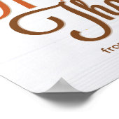 カスタムBusiness Thanxsgiving Pumpkin Patch ポスター (角)