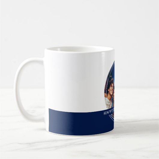 カスタムC41メモリの写真とメッセージ コーヒーマグカップ (左)