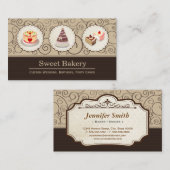 カスタムCakes Masterの結婚誕生日パーティー 名刺 (正面/裏面)