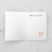 カスタムCalm Coral保 Greeting Card, Calm Coral カード (内部)