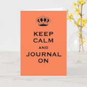 カスタムCalm Coral保 Greeting Card, Calm Coral カード (黄色い花)