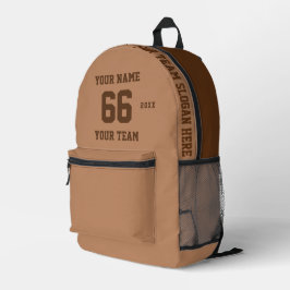 カスタムCamel Name, Number, Team Sport プリントバックパック