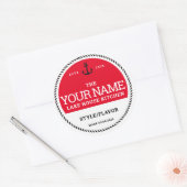 カスタムCanning Labels – 自分の単語を追加する ラウンドシール (封筒)