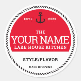 カスタムCanning Labels – 自分の単語を追加する ラウンドシール