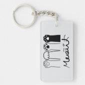 カスタムCat Pawsキーチェーン(名前) キーホルダー (正面)