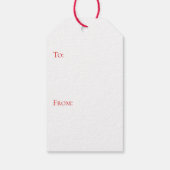 カスタムChinoiserieトピアリークリスマス、タータンチェック ギフトタグ (裏面)