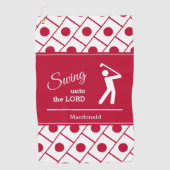 カスタムCHRISTIAN JAPAN ゴルフタオル (正面)