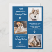 カスタムChristmasのレビューでDog Pet Photo Year シーズンカード (正面)