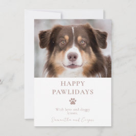 カスタムChristmasの犬 シーズンカード