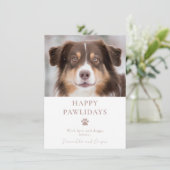 カスタムChristmasの犬 シーズンカード (スタンド正面)