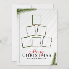 カスタムChristmasモダン Photo Collage 招待状