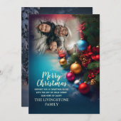 カスタムChristmas Cardテンプレートのダウンロード シーズンカード (正面/裏面)