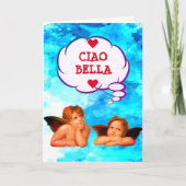 カスタムCIAO BELLA Cherubs Angels Valentinesカード カード (正面)