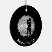 カスタムCircleフォトオーナメント セラミックオーナメント (右)