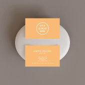 カスタムCircle Business Logo Clean Orange 名刺