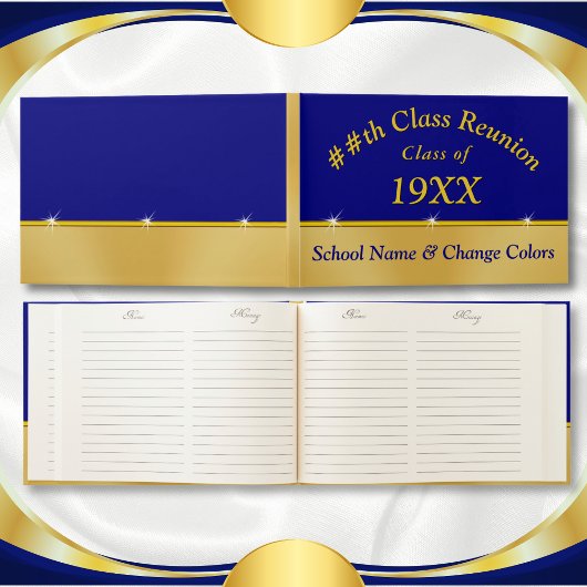 カスタムClass懇親会Guest Book、Your Colors、文字 ゲストブック