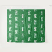 カスタムClass Year Greenグリッター写真の背景 タペストリー (正面(横))