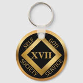 カスタムClean Time Recovery Milestone Gift キーホルダー (正面)