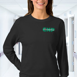 カスタムCNP資格と名前 Tシャツ
