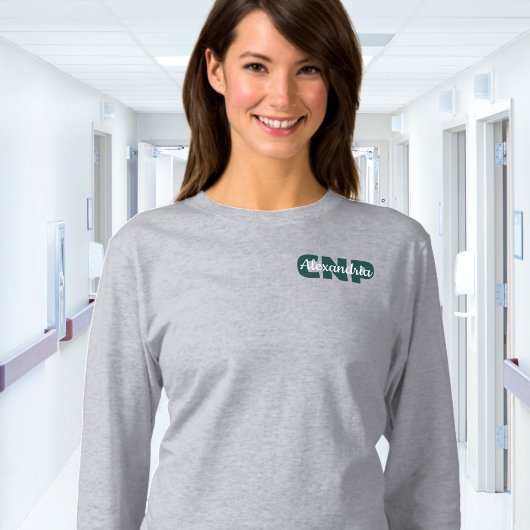 カスタムCNP資格と名前 Tシャツ