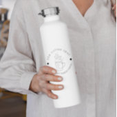 カスタムCoffee Shopロゴのミニマルモダンリスト ウォーターボトル