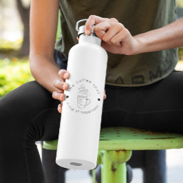 カスタムCoffee Shopロゴのミニマルモダンリスト ウォーターボトル