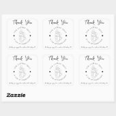 カスタムCoffee Shopロゴのミニマルモダンリスト スクエアシール (シート)