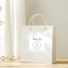 カスタムCoffee Shopロゴのミニマルモダンリスト スクエアシール