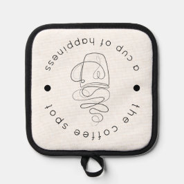 カスタムCoffee Shopロゴのミニマルモダンリスト 鍋敷き