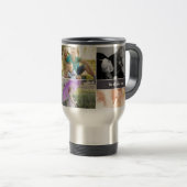 カスタムCollage 6写真、パーソナライズされたチョーク トラベルマグ (正面右)