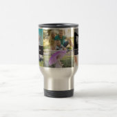 カスタムCollage 6写真、パーソナライズされたチョーク トラベルマグ (中央)