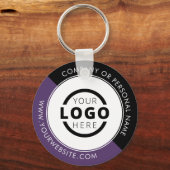 カスタムColor Promotion Business Logoブランド キーホルダー (正面)
