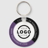 カスタムColor Promotion Business Logoブランド キーホルダー (裏面)