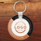 カスタムColor Promotion Business Logoブランド キーホルダー (正面)