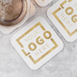 カスタムColor Promotion Business Logoブランド スクエアペーパーコースター