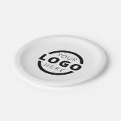 カスタムColor Promotion Business Logoブランド ペーパープレート (アングル)