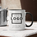 カスタムColor Promotion Business Logoブランド マグカップ<br><div class="desc">このマグは、自社のロゴやビジネス情報で簡単にカスタマイズできる。プロモーション用マグカップは長い間の印象を与え素晴らし、お客さま、お客さま、従業員に対し企業のて、贈り物、プレゼント、お土産を作る。デザインのヒント：ブランドの色に合わせて背景色を選択することで、ブランディングのカスタマイズを次のレベルに引き上げる。</div>