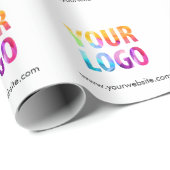 カスタムColor Promotion Business Logoブランド ラッピングペーパー (ロールコーナー)