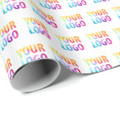 カスタムColor Promotion Business Logoブランド ラッピングペーパー (ロールコーナー)