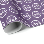 カスタムColor Promotion Business Logoブランド ラッピングペーパー (ロールコーナー)