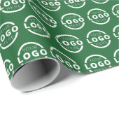 カスタムColor Promotion Business Logoブランド ラッピングペーパー (ロールコーナー)