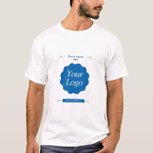 カスタムCompany広告 Business Brandのロゴ Tシャツ