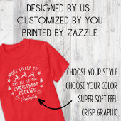 カスタムCookieの最も食べありのクリスマス Tシャツ