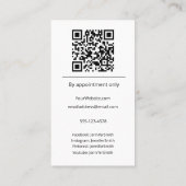 カスタムCookieベーカリーエレガント写真カスタムQRコード 名刺 (裏面)