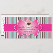 カスタムCookieベーカリーギフト証明書 (正面/裏面)