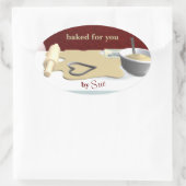 カスタムCookieベーキング 楕円形シール (バッグ)