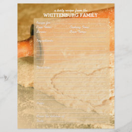 カスタムCookie生地ハートファミリーレシピページ