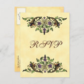 カスタムCornucopia感謝祭RSVPポストカード ポストカード (正面/裏面)